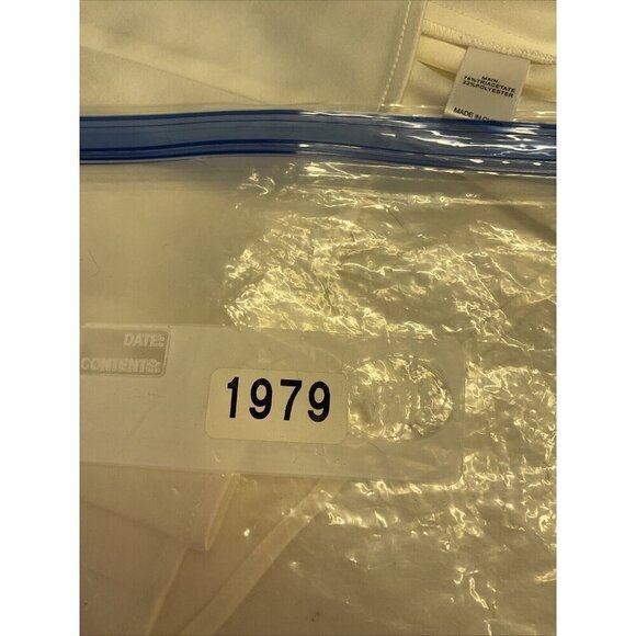 St. John Ivory Cap sleeve satin blouse top Formal Party‎ Layering size XL - Picture 14 of 14